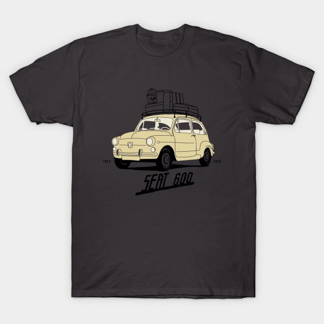 Seat 600 mythical car T-Shirt by KUMAWAY